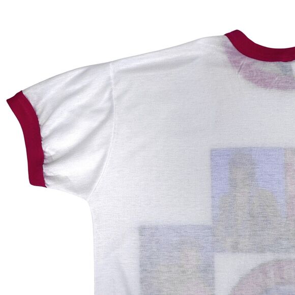 Vintage 90s Chippendales Stripper Sleep Shirt Pink Ringer Tee Single Stitch USA - Picture 7 of 16